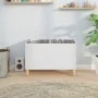 White plywood record cabinet 74.5x38x48 cm by vidaXL, CD and DVD storage - Ref: Foro24-831957, Price: 37,76 €, Discount: %