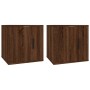 Muebles para TV de pared 2 uds roble marrón 40x34,5x40 cm de vidaXL, Muebles TV - Ref: Foro24-816655, Precio: 58,18 €, Descue...