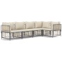 Juego de muebles de jardín 5 pzas cojines antracita ratán PE de vidaXL, Sofás de exterior - Ref: Foro24-3186750, Precio: 436,...