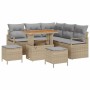 Conjunto de sofás de jardín 8 pcs Beige ratán sintético en Sofás de exterior | Comprar online en Foru.es