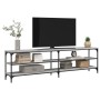 Mueble TV metal y madera contrachapada gris Sonoma 180x30x50 cm de vidaXL, Muebles TV - Ref: Foro24-826757, Precio: 69,65 €, ...