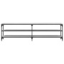 Mueble TV metal y madera contrachapada gris Sonoma 180x30x50 cm de vidaXL, Muebles TV - Ref: Foro24-826757, Precio: 69,65 €, ...