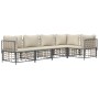 Juego de muebles de jardín 5 pzas cojines antracita ratán PE de vidaXL, Sofás de exterior - Ref: Foro24-3186750, Precio: 436,...