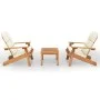 Juego de muebles de jardín Adirondack 3 piezas madera acacia de vidaXL, Conjuntos de jardín - Ref: Foro24-3152134, Precio: 42...