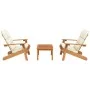 Juego de muebles de jardín Adirondack 3 piezas madera acacia de vidaXL, Conjuntos de jardín - Ref: Foro24-3152134, Precio: 42...