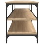 Mueble TV metal y madera contrachapada roble Sonoma 200x30x50cm de vidaXL, Muebles TV - Ref: Foro24-826760, Precio: 83,72 €, ...