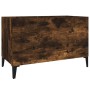 Mueble discos madera contrachapada roble ahumado 74,5x38x48 cm de vidaXL, Almacenamiento para CD y DVD - Ref: Foro24-831970, ...