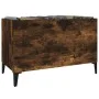 Mueble discos madera contrachapada roble ahumado 74,5x38x48 cm de vidaXL, Almacenamiento para CD y DVD - Ref: Foro24-831970, ...