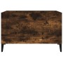 Mueble discos madera contrachapada roble ahumado 74,5x38x48 cm de vidaXL, Almacenamiento para CD y DVD - Ref: Foro24-831970, ...