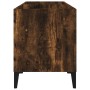 Mueble discos madera contrachapada roble ahumado 74,5x38x48 cm de vidaXL, Almacenamiento para CD y DVD - Ref: Foro24-831970, ...