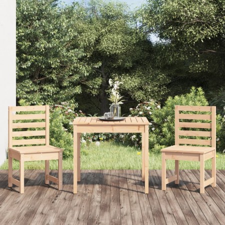 Mesa y sillas de jardín 3 piezas madera maciza de pino de vidaXL, Conjuntos de jardín - Ref: Foro24-3154671, Precio: 164,28 €...