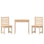 Mesa y sillas de jardín 3 piezas madera maciza de pino de vidaXL, Conjuntos de jardín - Ref: Foro24-3154671, Precio: 164,28 €...