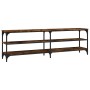 Mueble de TV madera contrachapada roble ahumado 160x30x50 cm de vidaXL, Muebles TV - Ref: Foro24-826751, Precio: 74,92 €, Des...