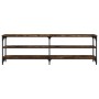 Mueble de TV madera contrachapada roble ahumado 160x30x50 cm de vidaXL, Muebles TV - Ref: Foro24-826751, Precio: 74,92 €, Des...