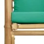 Sofá de jardín bambú con cojines verde de vidaXL, Sofás modulares de exterior - Ref: Foro24-362296, Precio: 94,31 €, Descuent...