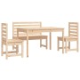 Juego de comedor de jardín 4 piezas madera maciza de pino de vidaXL, Conjuntos de jardín - Ref: Foro24-3154695, Precio: 255,1...