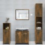 Armario de baño madera contrachapada roble ahumado 30x30x95 cm de vidaXL, Muebles de baño - Ref: Foro24-825837, Precio: 32,91...