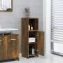 Armario de baño madera contrachapada roble ahumado 30x30x95 cm de vidaXL, Muebles de baño - Ref: Foro24-825837, Precio: 32,91...