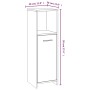 Armario de baño madera contrachapada roble ahumado 30x30x95 cm de vidaXL, Muebles de baño - Ref: Foro24-825837, Precio: 32,91...