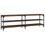Mueble de TV madera contrachapada roble marrón 160x30x50 cm de vidaXL, Muebles TV - Ref: Foro24-826753, Precio: 70,14 €, Desc...