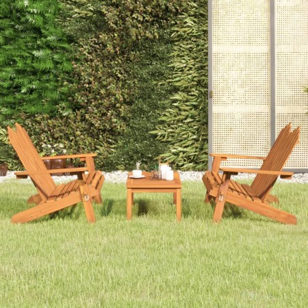 Juego de muebles de jardín Adirondack 3 piezas madera acacia de vidaXL, Conjuntos de jardín - Ref: Foro24-3152133, Precio: 34...