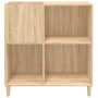 Mueble discos madera contrachapada roble Sonoma 84,5x38x89 cm de vidaXL, Almacenamiento para CD y DVD - Ref: Foro24-831992, P...
