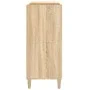 Mueble discos madera contrachapada roble Sonoma 84,5x38x89 cm de vidaXL, Almacenamiento para CD y DVD - Ref: Foro24-831992, P...