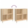Mueble discos madera contrachapada roble Sonoma 84,5x38x89 cm de vidaXL, Almacenamiento para CD y DVD - Ref: Foro24-831992, P...