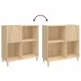Mueble discos madera contrachapada roble Sonoma 84,5x38x89 cm de vidaXL, Almacenamiento para CD y DVD - Ref: Foro24-831992, P...