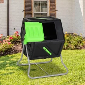 Rotating polypropylene composter 60x58x74 cm 105 L by vidaXL, Composters - Ref: Foro24-153610, Price: 107,74 €, Discount: %