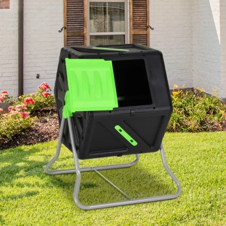Rotating polypropylene composter 60x58x74 cm 105 L by vidaXL, Composters - Ref: Foro24-153610, Price: 107,74 €, Discount: %
