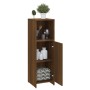Armario de baño madera contrachapada roble marrón 30x30x95 cm de vidaXL, Muebles de baño - Ref: Foro24-825839, Precio: 37,49 ...