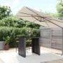 Mesa alta bar ratán PE y superficie vidrio negro 105x80x110 cm de vidaXL, Mesas de jardín - Ref: Foro24-362594, Precio: 212,0...