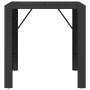 Mesa alta bar ratán PE y superficie vidrio negro 105x80x110 cm de vidaXL, Mesas de jardín - Ref: Foro24-362594, Precio: 212,0...
