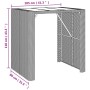 Mesa alta bar ratán PE y superficie vidrio negro 105x80x110 cm de vidaXL, Mesas de jardín - Ref: Foro24-362594, Precio: 212,0...