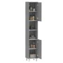 Armario de baño madera contrachapada gris Sonoma 30x30x179 cm de vidaXL, Muebles de baño - Ref: Foro24-825832, Precio: 90,27 ...