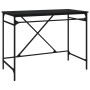 Escritorio de hierro y madera contrachapada negro 100x50x75 cm de vidaXL, Escritorios - Ref: Foro24-826719, Precio: 60,48 €, ...