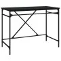 Escritorio de hierro y madera contrachapada negro 100x50x75 cm de vidaXL, Escritorios - Ref: Foro24-826719, Precio: 95,78 €, ...