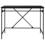 Escritorio de hierro y madera contrachapada negro 100x50x75 cm de vidaXL, Escritorios - Ref: Foro24-826719, Precio: 60,48 €, ...