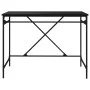 Escritorio de hierro y madera contrachapada negro 100x50x75 cm de vidaXL, Escritorios - Ref: Foro24-826719, Precio: 95,78 €, ...