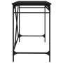 Escritorio de hierro y madera contrachapada negro 100x50x75 cm de vidaXL, Escritorios - Ref: Foro24-826719, Precio: 60,48 €, ...