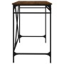 Escritorio hierro madera contrachapada marrón roble 100x50x75cm de vidaXL, Escritorios - Ref: Foro24-826723, Precio: 92,96 €,...
