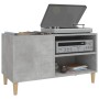 Mueble discos madera contrachapada gris hormigón 84,5x38x48 cm de vidaXL, Almacenamiento para CD y DVD - Ref: Foro24-831945, ...