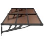 Marquesina de puerta policarbonato negro 239x90 cm de vidaXL, Toldos - Ref: Foro24-153700, Precio: 81,15 €, Descuento: %