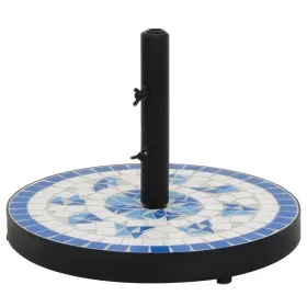 Base de sombrilla redonda azul y blanco 12 kg de vidaXL, Bases para sombrillas - Ref: Foro24-362221, Precio: 73,39 €, Descuen...