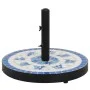 Base de sombrilla redonda azul y blanco 12 kg de vidaXL, Bases para sombrillas - Ref: Foro24-362221, Precio: 73,39 €, Descuen...