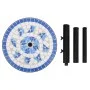 Base de sombrilla redonda azul y blanco 12 kg de vidaXL, Bases para sombrillas - Ref: Foro24-362221, Precio: 73,39 €, Descuen...