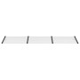 Marquesina puerta policarbonato negro y transparente 358,5x90cm de vidaXL, Toldos - Ref: Foro24-153688, Precio: 107,79 €, Des...