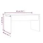 Mesa de centro madera contrachapada gris Sonoma 68x50x38 cm de vidaXL, Mesas de centro - Ref: Foro24-825841, Precio: 40,72 €,...