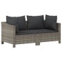 Set de muebles de jardín 2 pzas cojines ratán sintético gris de vidaXL, Conjuntos de jardín - Ref: Foro24-362684, Precio: 207...